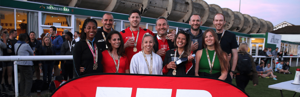 Winning Team with Medals and Prosecco